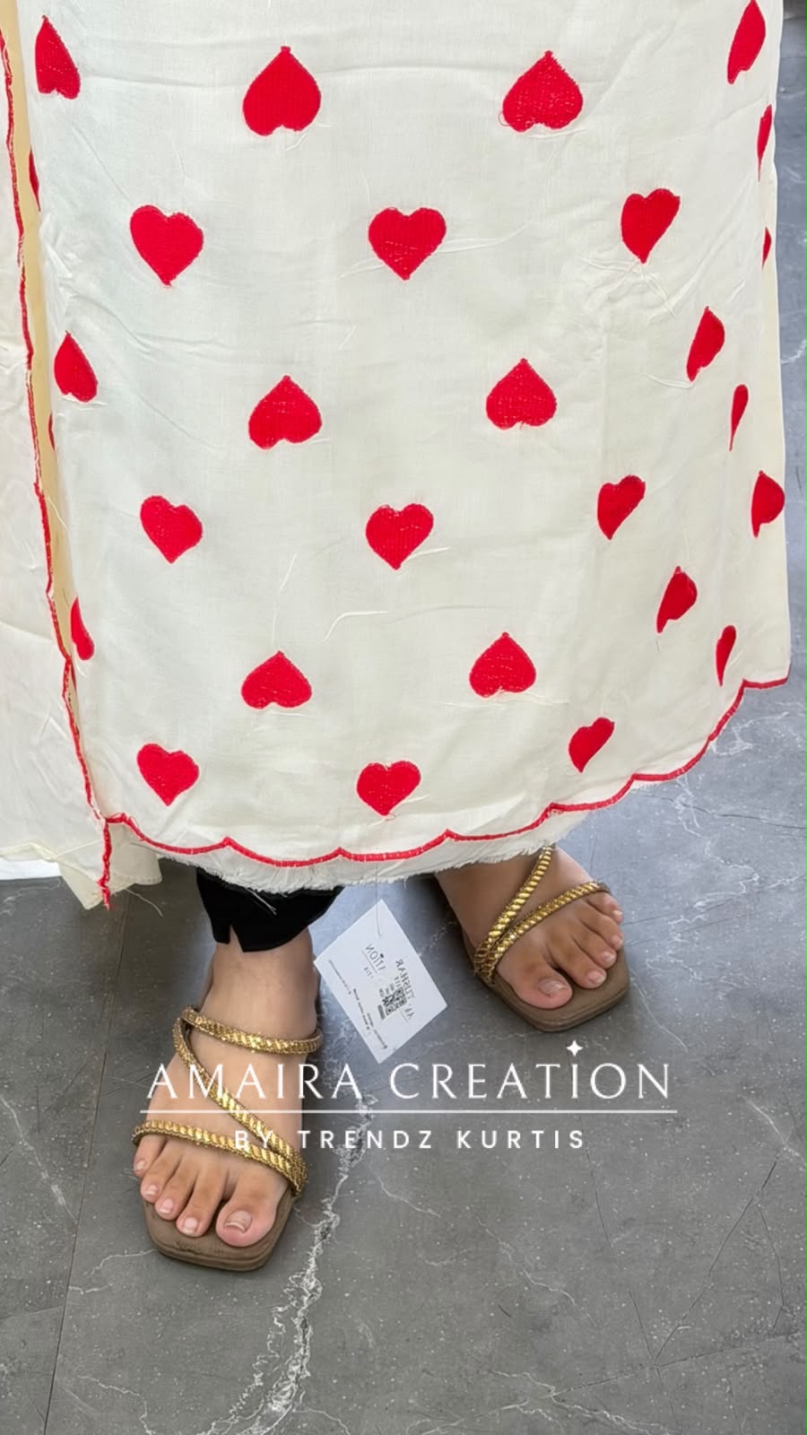 Premium Reyon Cream Colour Brautiful Heart Shape Thread Embroidery Unstitch Suit