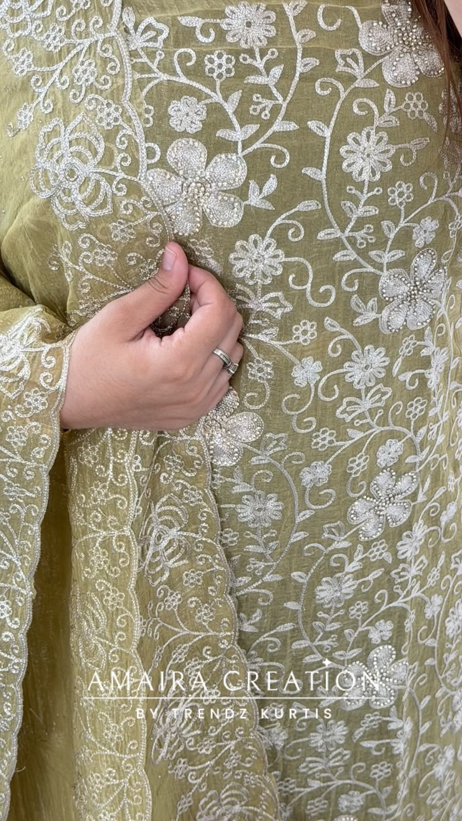 Premium Fendi Green Colour Unstitch Suit