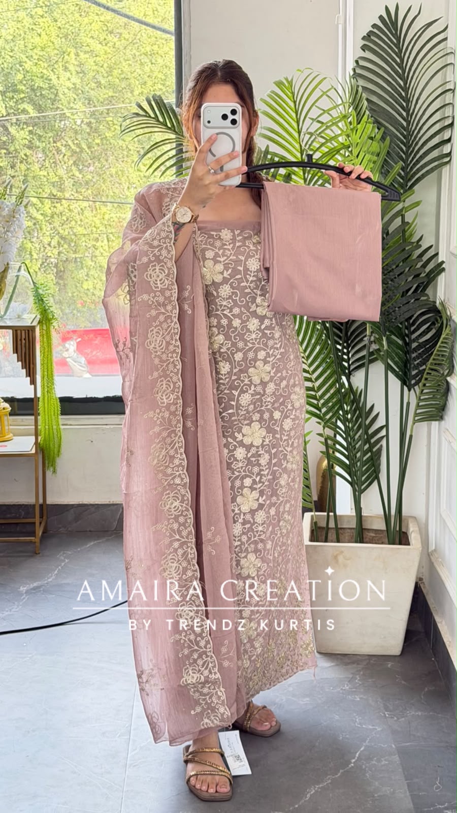 Premium Fendi Mauve Colour Unstitch Suit