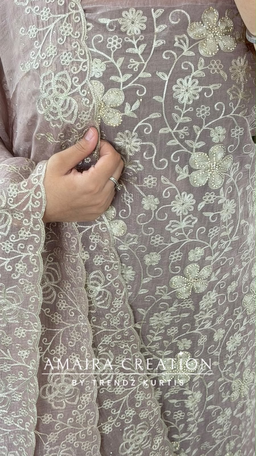 Premium Fendi Mauve Colour Unstitch Suit