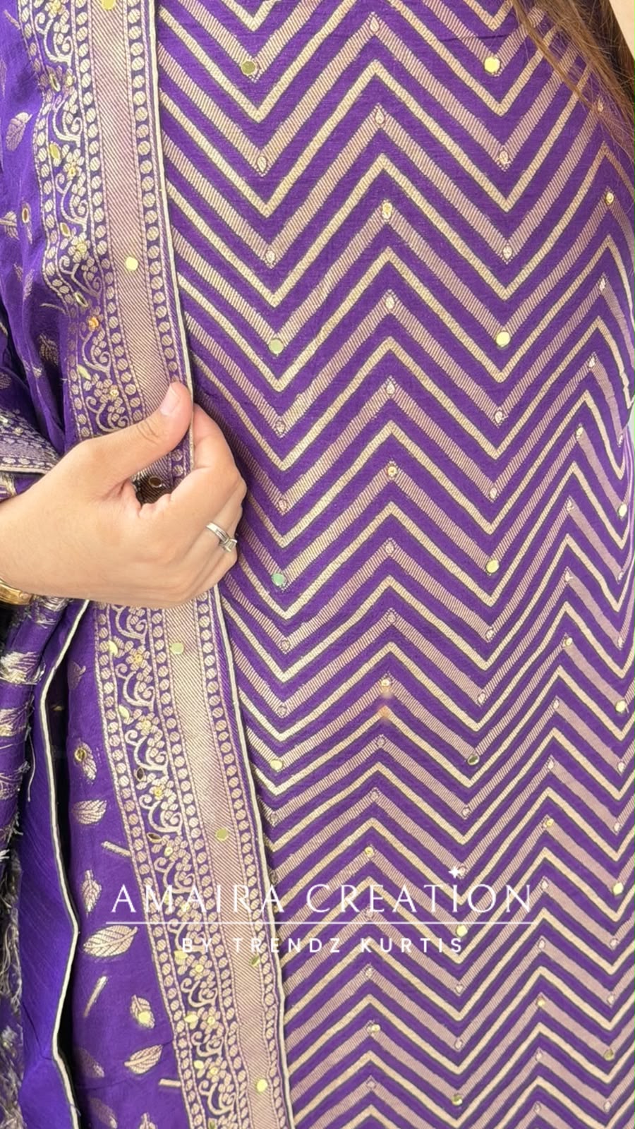 Premium Banarasi Silk Purple Colour Unstitch Suit Rs 2650