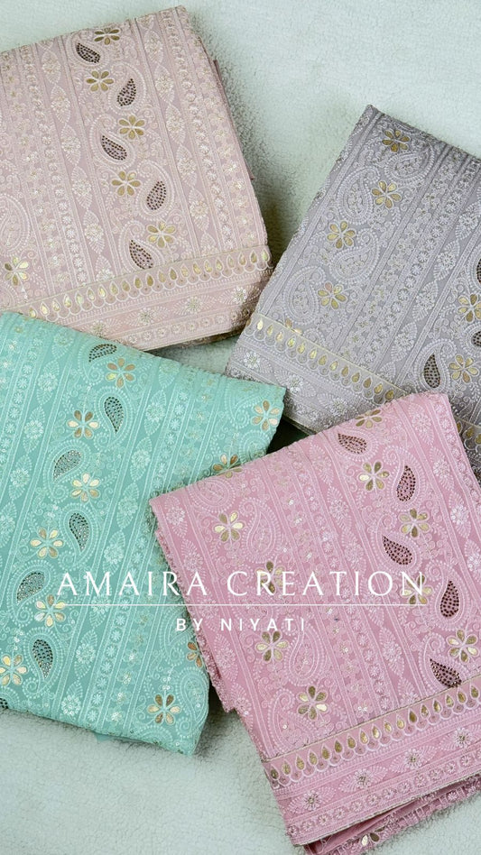 Lakhnavi Georgette Unstitch Suit
