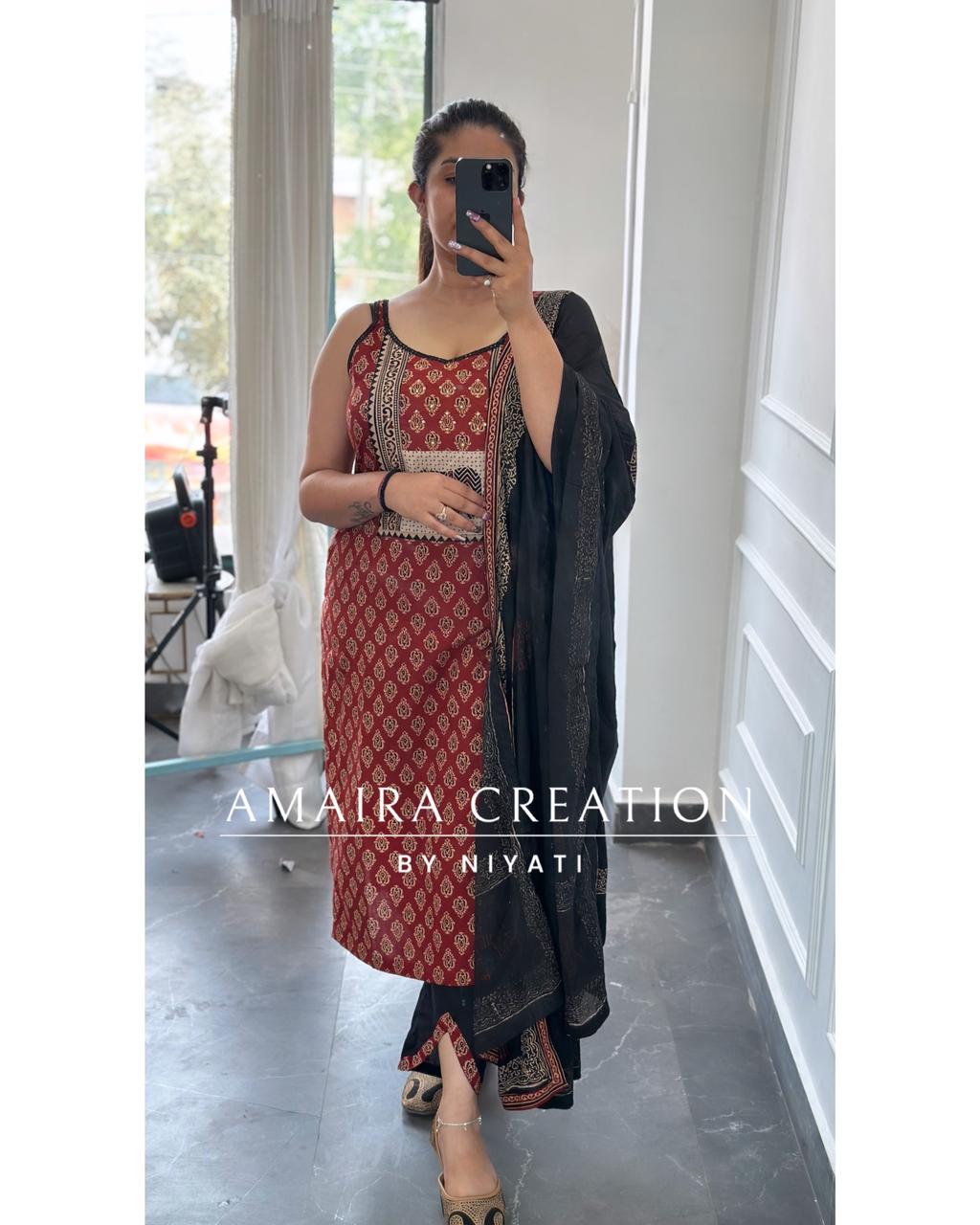 Rajasthani Noodle Strap Designer Pant Set