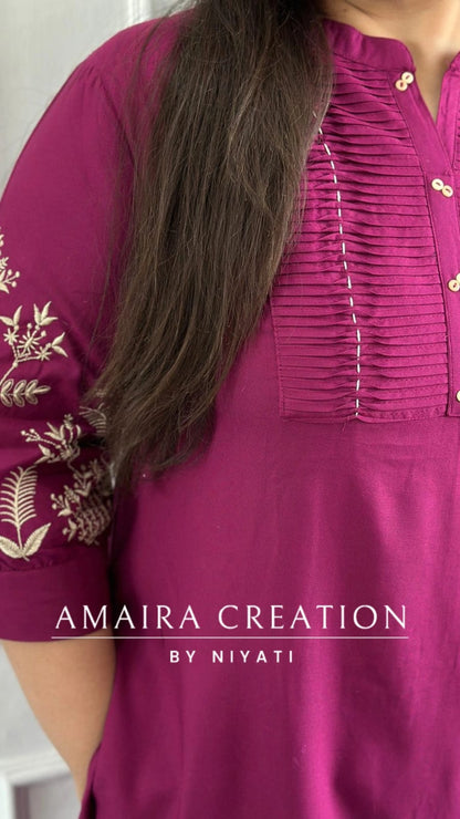 Black Color Reyon Embroidered Afghani Set With Printed Dupatta
