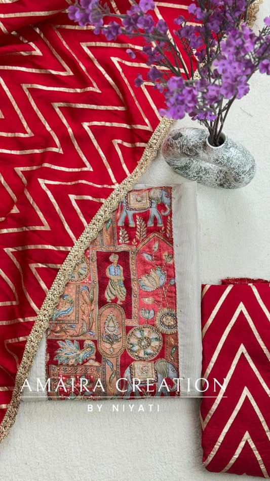 Luxurious Jacquard Fabric Unstitch Suit