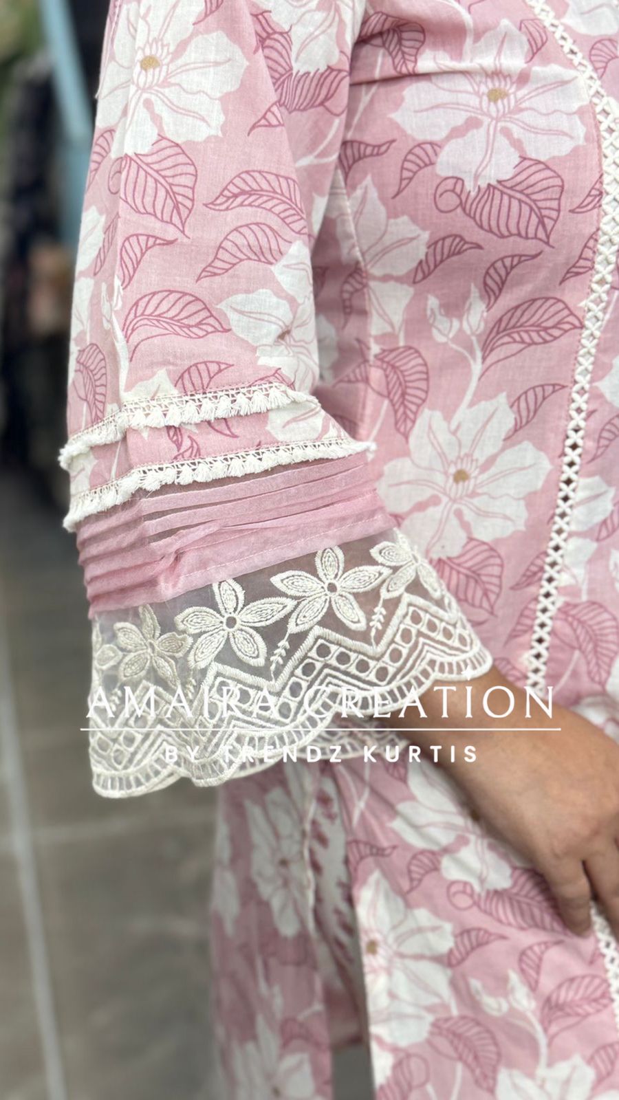 Peach Cotton Pakistani Set