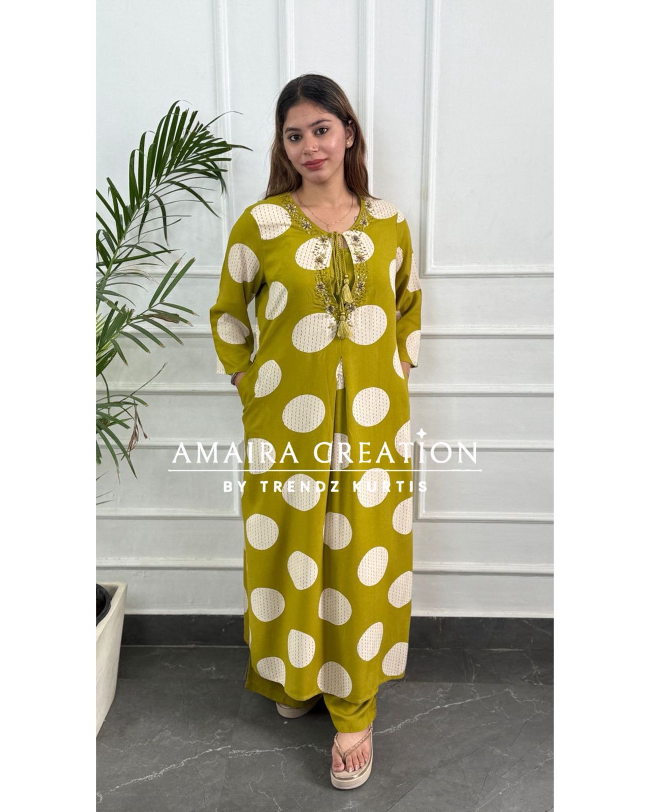 Polka Dot Three Piece Cord Set