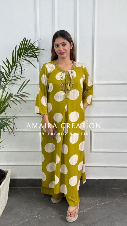 Polka Dot Three Piece Cord Set