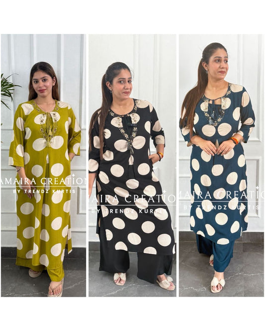 Polka Dot Three Piece Cord Set