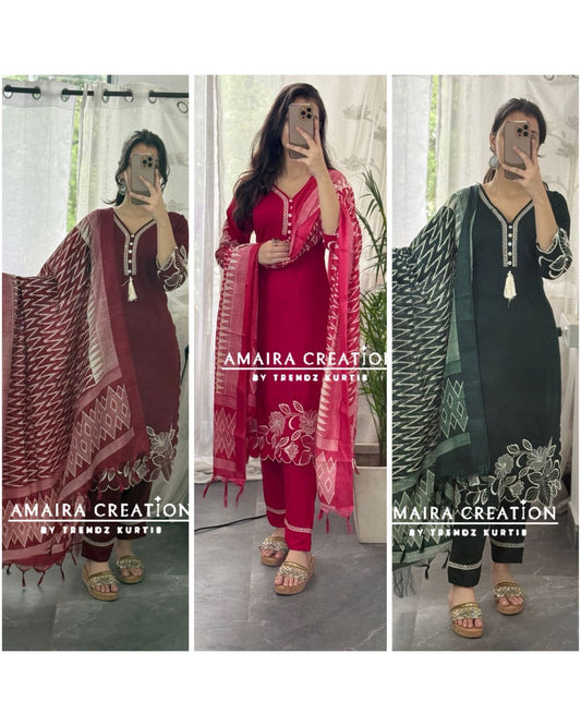 Premium Reyon Stylish Suit Set